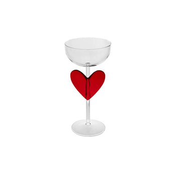 Lepelclub - Campagne Coupe - Hart - Rood Champagne glazen LepelClub 
