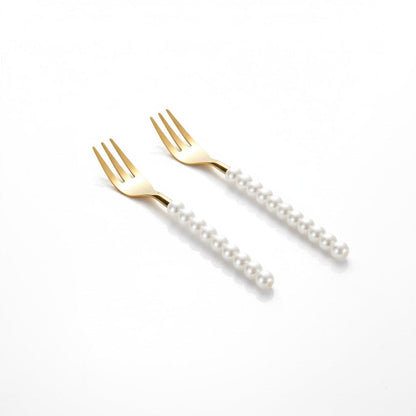 Lepelclub - Gebaksvorkjes - Parel - Set Van 2 LepelClub 