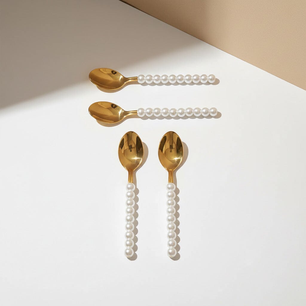 Lepelclub - Koffielepels - Parel - Set Van 4 LepelClub 