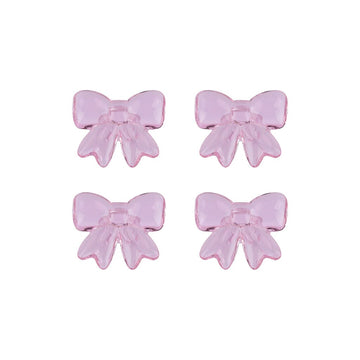 Lepelclub - Servetringen Bow - Roze - Set Van 4 LepelClub 