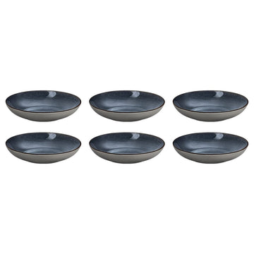 Medard de Noblat - Feeling Indigo - Gourmet plate 24.5 cm (set of 6) Gourmetbord Medard de Noblat 