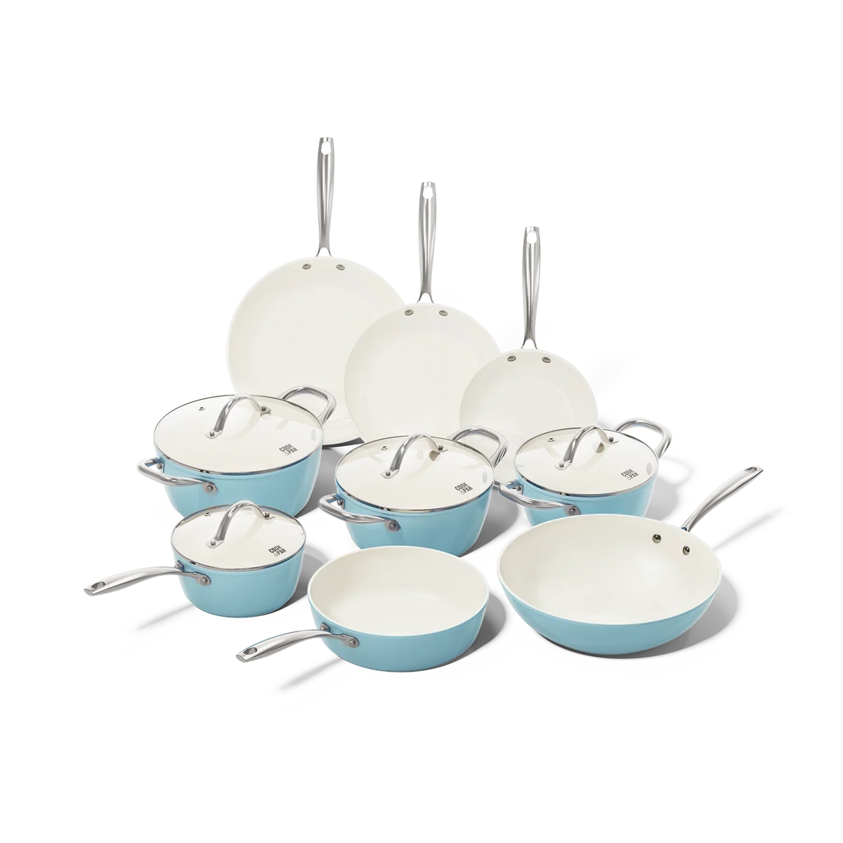 Cook & Pan - Go Blue Pan Set 9-piece