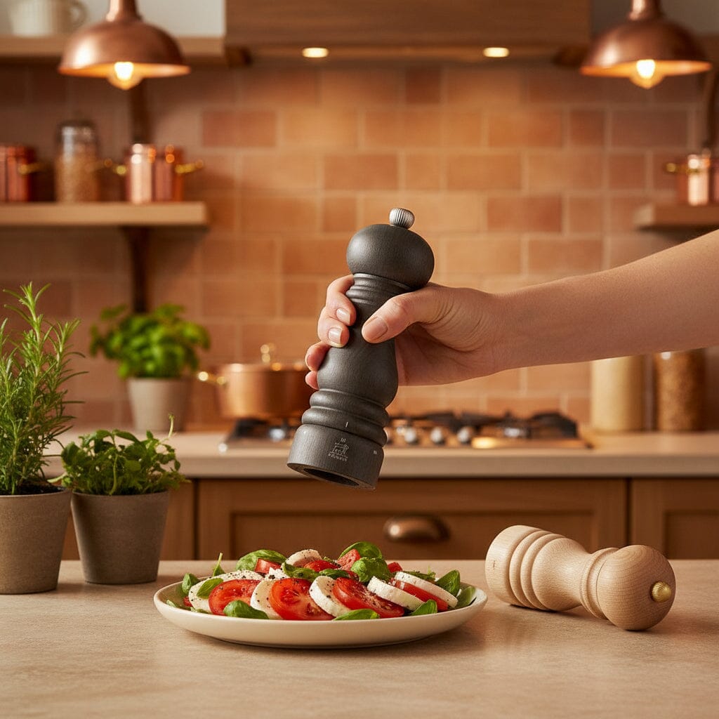 Peugeot - Paris Peper- en Zoutmolen set 18 cm Grafiet en Naturel Peper- en Zoutmolen set Peugeot 