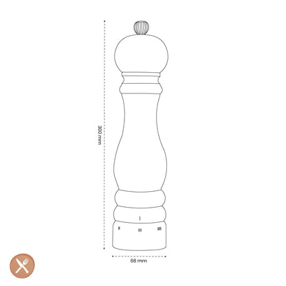 Peugeot - Paris u'select Zoutmolen naturel hout 30 cm Zoutmolen Peugeot 