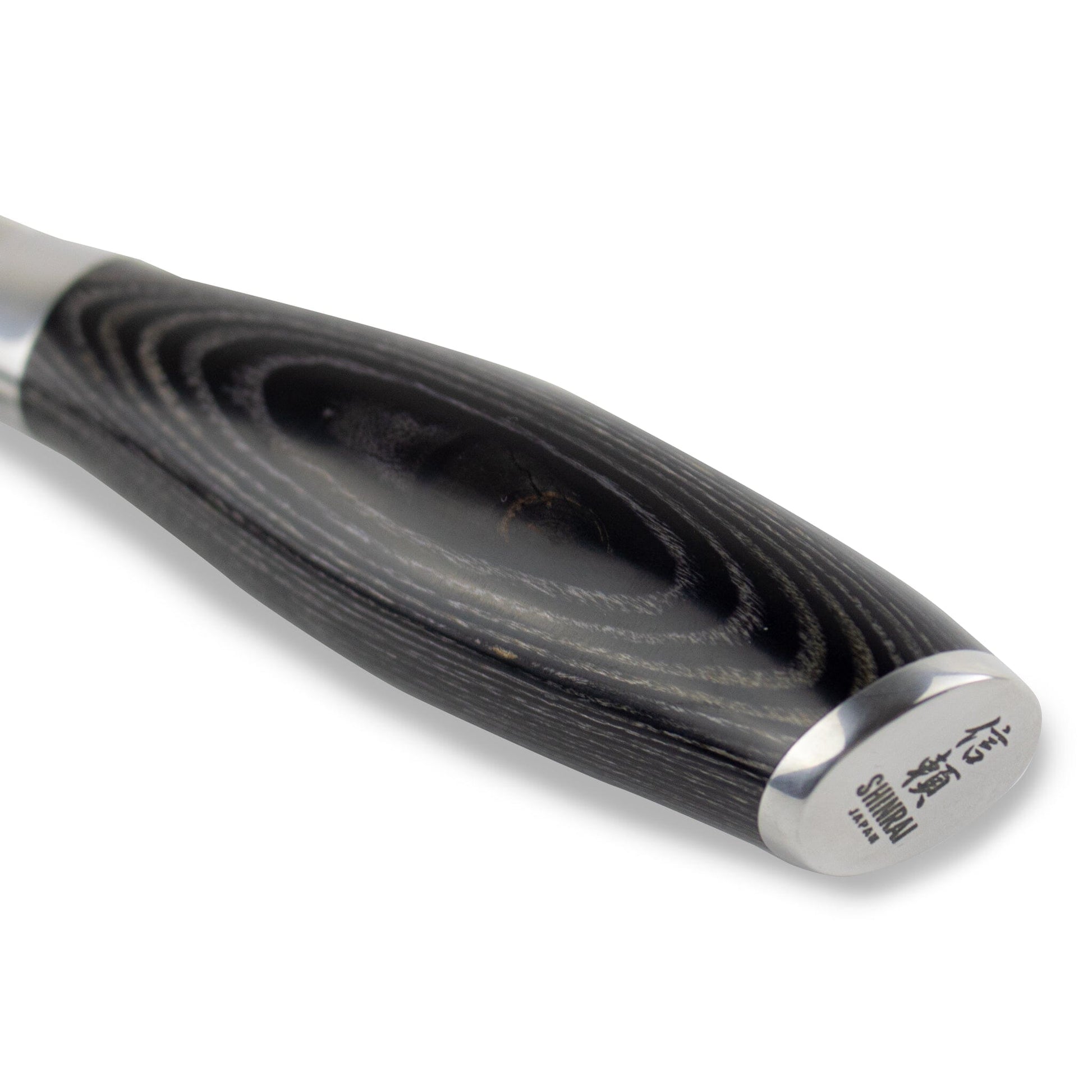 Shinrai Japan - Damast Pakka Wood 6-delige Messenset + Magnetisch Messenblok Scalae - Acacia hout Shinrai Japan 