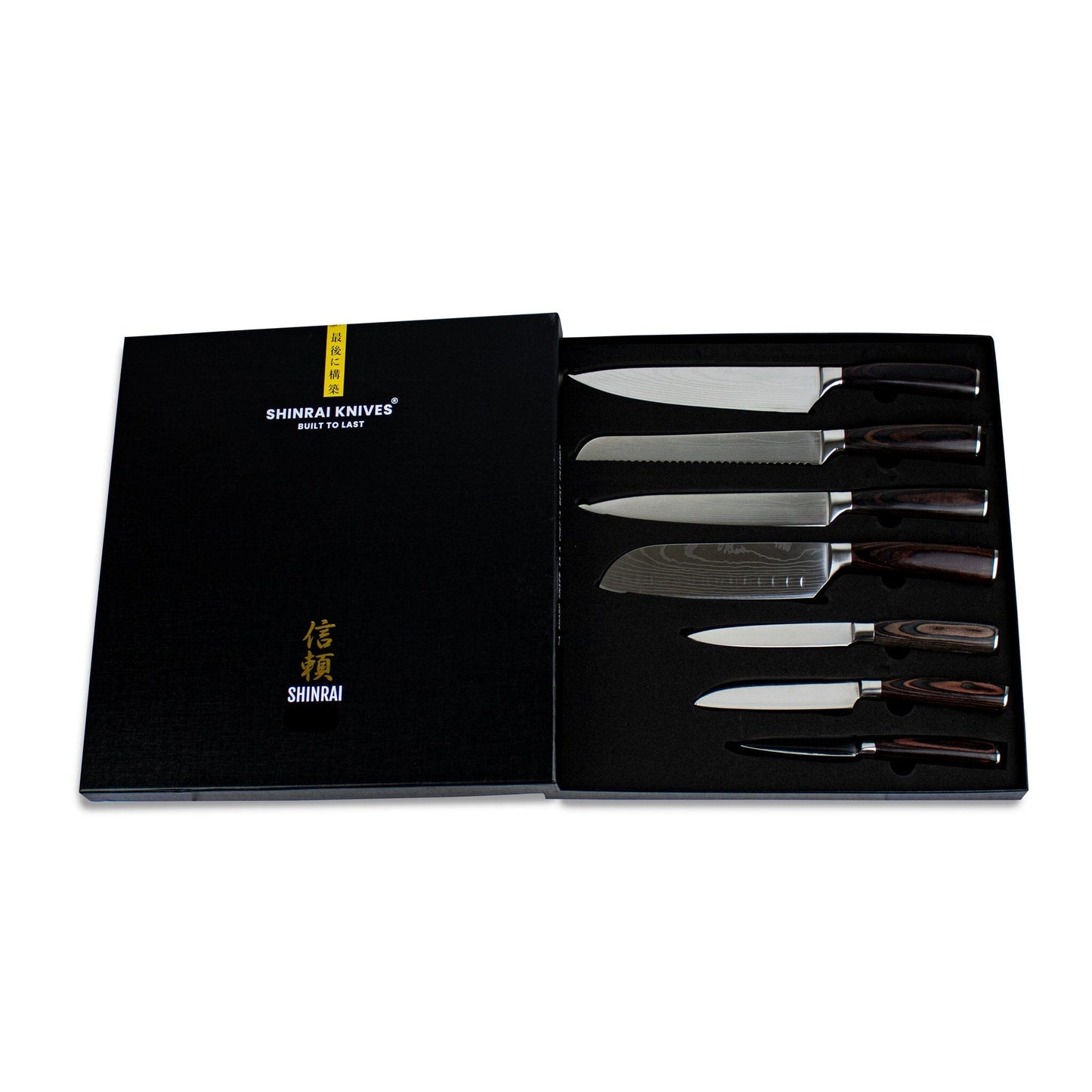 Couteaux Shinrai - Mega Bundle Damascus Print - Tout ce dont vous avez besoin