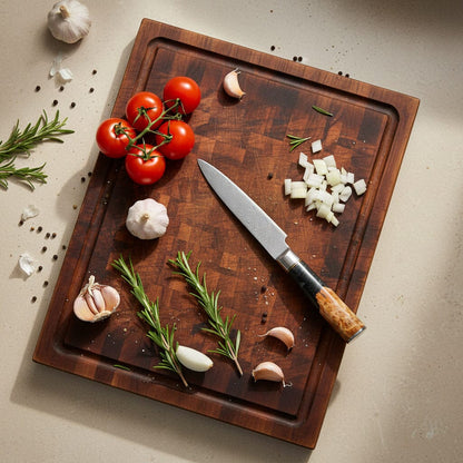 Shinrai Knives - Epoxy Onyx Damascus 6-delige Damascus Messenset Messenset Shinrai Knives 