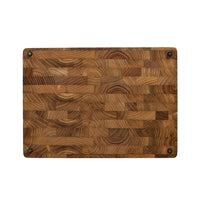 Shinrai Knives - Luxe Snijplank Teak hout - Kopshout - 35 × 25 × 2.5 cm Houten snijplank Shinrai Knives 