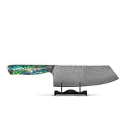 Shinrai Knives - Parelmoer Jewels Serie 5-delige Damascus Messenset Messenset Shinrai Knives 