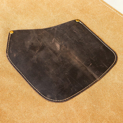 Shinrai Knives - Schort Hoogwaardig Canvas & Leer Bruin Schort Shinrai Knives 