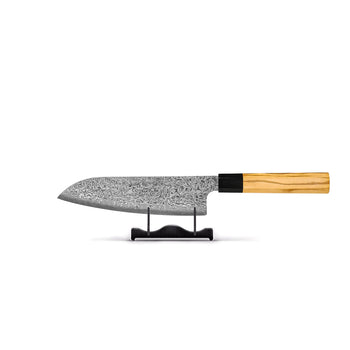 Shinrai Knives - Takumi Kaza 5-delige Damascus Messenset - Koksmes + Broodmes + Nakiri + Santoku + Schilmes Messenset Shinrai Knives 