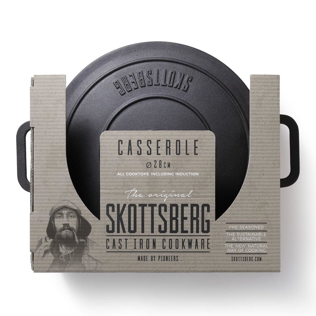 Skottsberg - Cast Iron Braadpan 28 cm rond met deksel Braadpan Skottsberg 