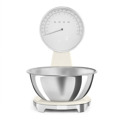 SMEG - Weegschaal Digitaal Jaren 50 Crème Keukenweegschaal Smeg 