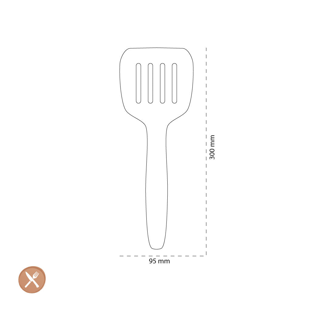 Outils2Cook - Spatule de cuisson en silicone Blue Berry