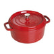 Staub - Round cocotte 26 cm - cherry