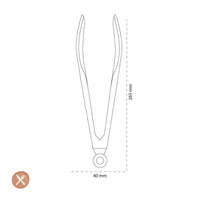 Tools2Cook - Siliconen Keukentang Black Pepper Serveertang Tools2Cook 