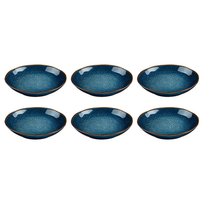 Médard de Noblat - Assiette à pâtes Vertigo Denim 20,5 cm (lot de 6)