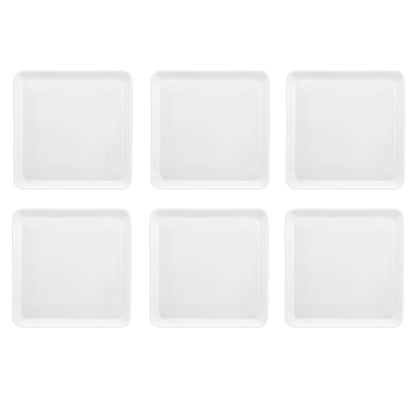 Medard de Noblat - Yaka White Square Dinner Plate 25.5x25.5 cm (set of 6)