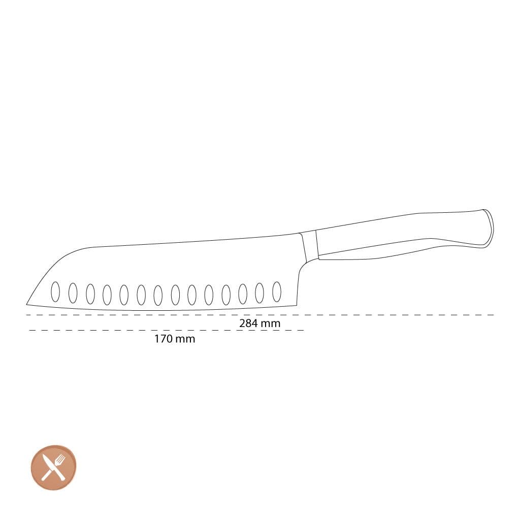 Wusthof - Performer Santoku 17 cm Santokumes Wusthof 