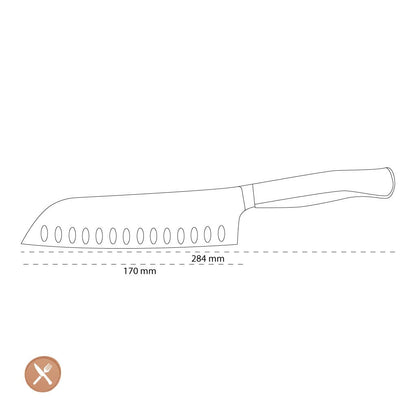 Wusthof - Performer Santoku 17 cm Santokumes Wusthof 