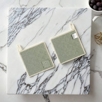 Witloft - Gerecycled Katoen Pannenlappen (2 st.) - Pistache Pannenlappen Witloft 